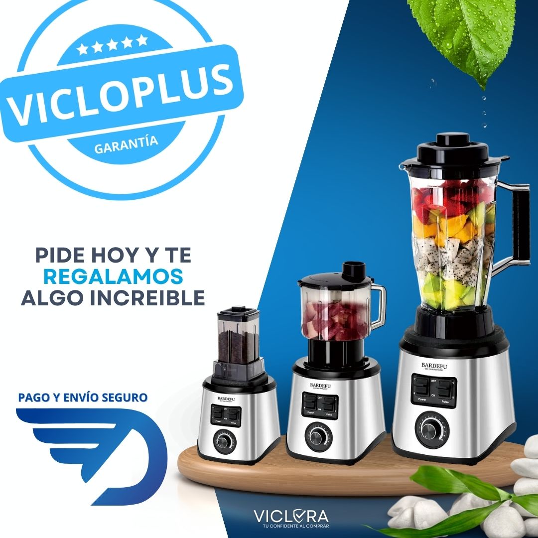 Bardefu TurboMix 9500 - Licuadora Industrial 6 en 1 + REGALO