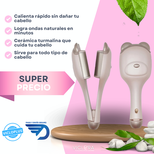 RIZADORA ONDAS DE SIRENA - DISEÑO DE OSO