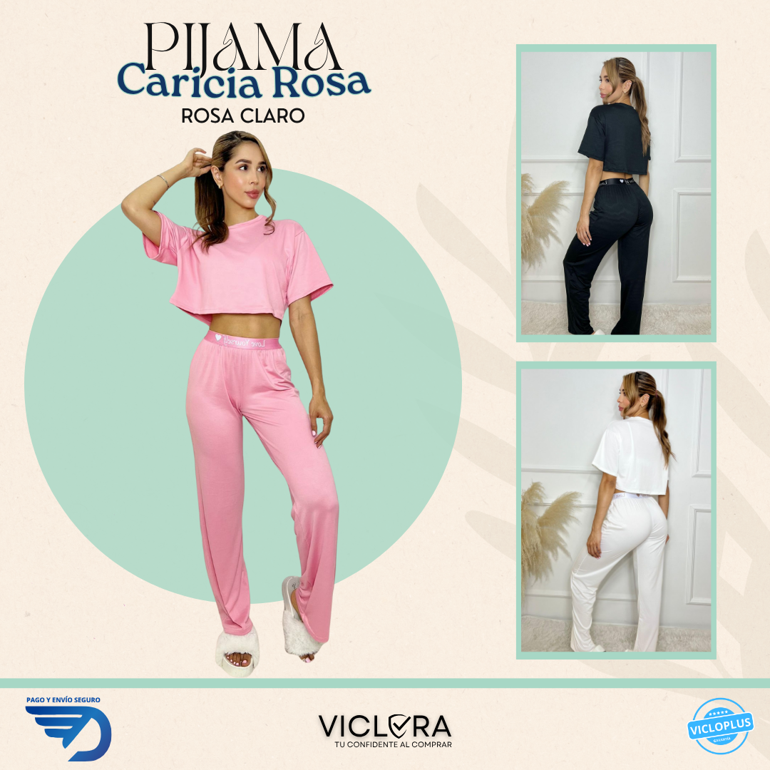 PIJAMA DULCE ANHELO - TELA EN PIEL DE DURAZNO - TALLAS (S, M, L, XL)