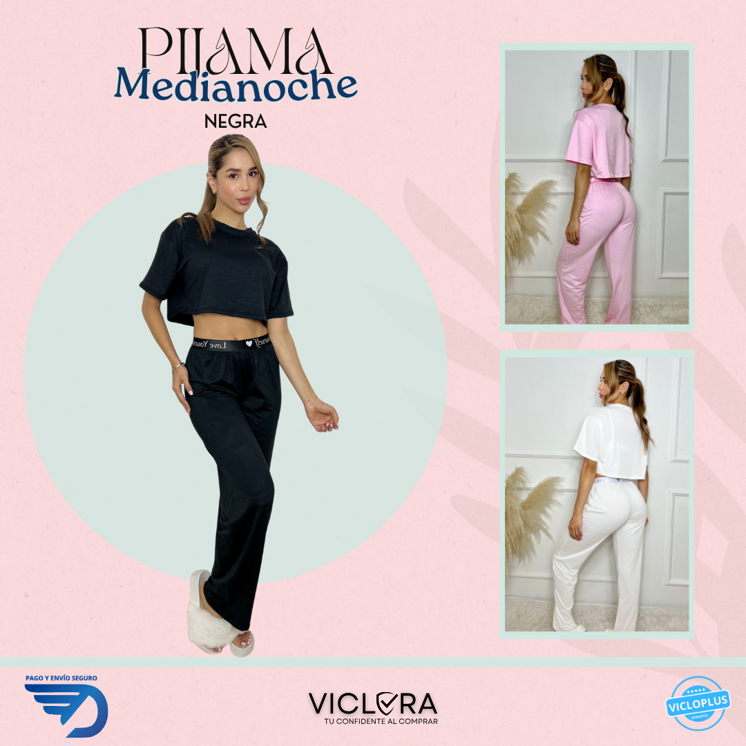 PIJAMA DULCE ANHELO - TELA EN PIEL DE DURAZNO - TALLAS (S, M, L, XL)